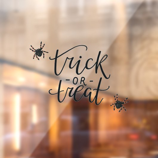 Trick or treat Halloween neem een of twee Raamsticker (Vel 2)
