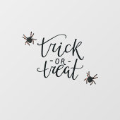Trick or treat Halloween neem een of twee Raamsticker (Vel)