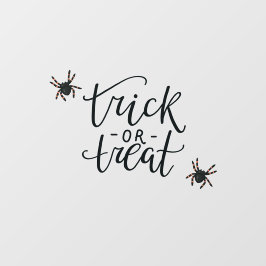 Trick or treat Halloween neem een of twee Raamsticker