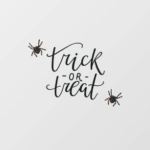 Trick or treat Halloween neem een of twee Raamsticker