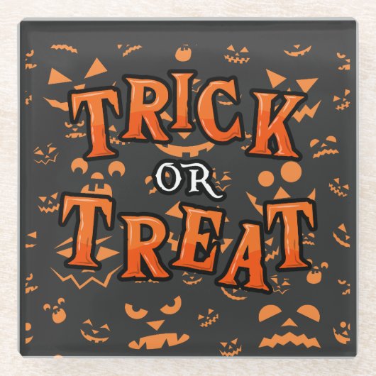 Trick or treat Halloween Onderzetters (Voorkant)