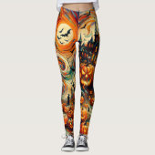 Trick or treat Halloween One of A Kind Leggings (Voorkant)