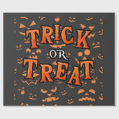 Trick or treat Halloween Paper Gift Wrap Cadeaupapier (Vlak)