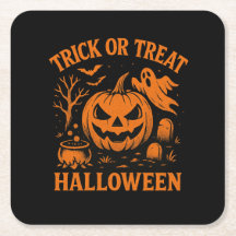 Trick or treat Halloween Paper Onderzetter
