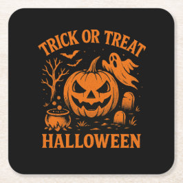 Trick or treat Halloween Paper Onderzetter