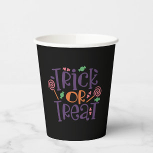 Trick or Treat Halloween Papieren Bekers