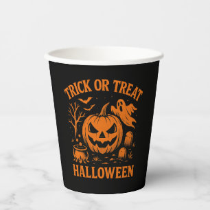 Trick or treat Halloween papieren bekers