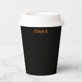 Trick or Treat Halloween Papieren Bekers (Achterkant)