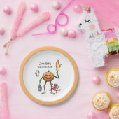 Trick or Treat Halloween Papieren Bordje (Feest)