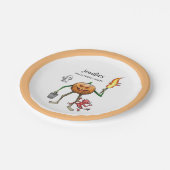 Trick or Treat Halloween Papieren Bordje (Gekanteld)