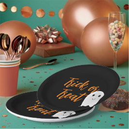 Trick or Treat Halloween Papieren Bordje