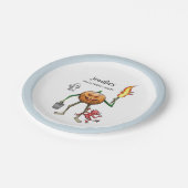 Trick or Treat Halloween Papieren Bordje (Gekanteld)