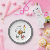 Trick or Treat Halloween Papieren Bordje (Feest)