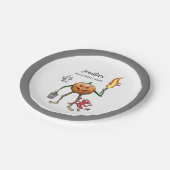 Trick or Treat Halloween Papieren Bordje (Gekanteld)