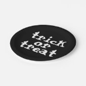 Trick Or Treat Halloween Papieren Bordje (Gekanteld)