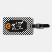 trick or treat Halloween partij gunst Bagagelabel (Voorkant horizontaal)