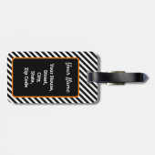 trick or treat Halloween partij gunst Bagagelabel (Achterkant horizontaal)