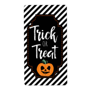 trick or treat Halloween partij gunst Etiket