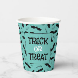 Trick or treat Halloween Party Bats Papieren Bekers