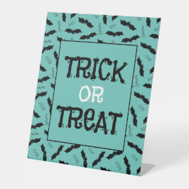 Trick or treat Halloween Party Bats Reclamebord Met Voetstuk