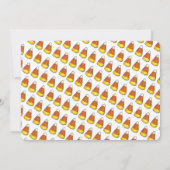 Trick or treat Halloween Party Candy Corn Kaart (Achterkant)