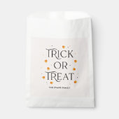 Trick or treat Halloween Party Favor Bag Bedankzakje (Voorkant)