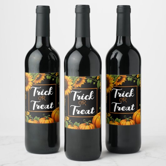 trick or treat Halloween Party Favor Wine Wijn Etiket (Flessen)
