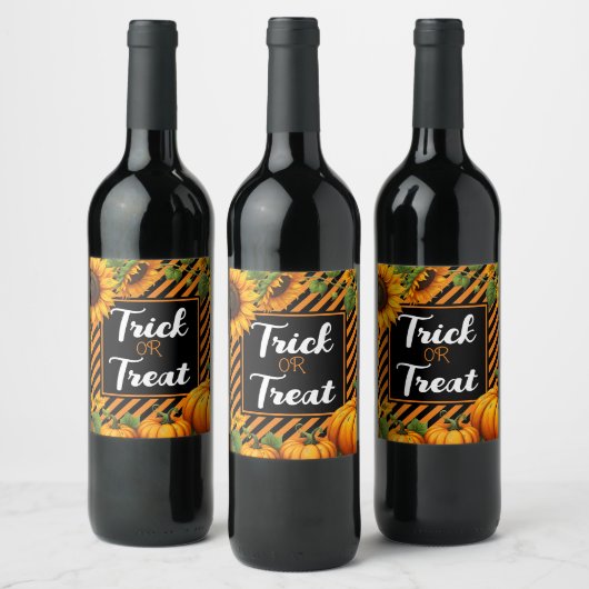 trick or treat Halloween Party Favor Wine Wijn Etiket (Flessen)