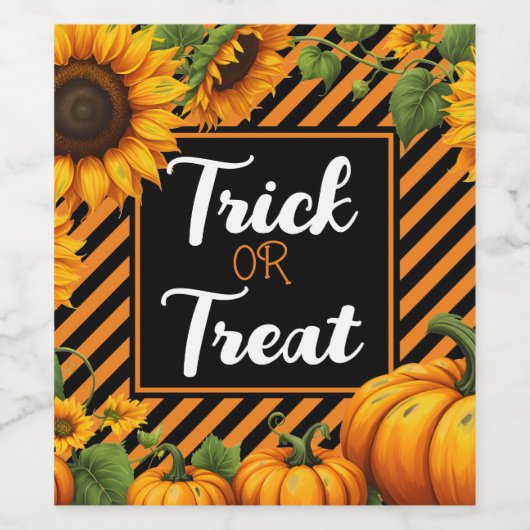 trick or treat Halloween Party Favor Wine Wijn Etiket (Enkel label)