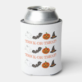 Trick or treat Halloween Party Ghost Witch Bat Blikjeskoeler