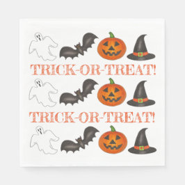 Trick or treat Halloween Party Ghost Witch Bat Servet