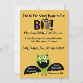 Trick or treat Halloween Party Invitation Kaart (Achterkant)