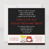 Trick or treat Halloween Party Invitation Kaart (Achterkant)