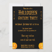 Trick or treat Halloween Party Invitations Pumpkin Kaart (Voorkant)