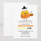 Trick or treat Halloween Party Kaart (Voorkant / Achterkant)
