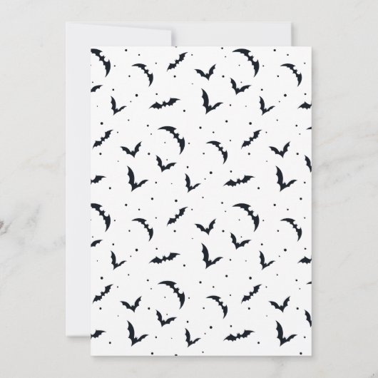 trick or treat Halloween Party Kaart (Achterkant)