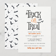 trick or treat Halloween Party