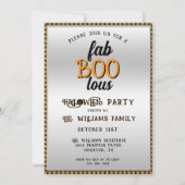 Trick or treat Halloween Party Kaart (Achterkant)