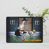 Trick or treat Halloween Party Kaart (Staand voorkant)