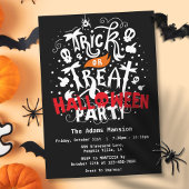 Trick or treat Halloween Party Kaart
