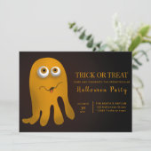 Trick or treat Halloween Party Kaart (Staand voorkant)