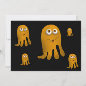 Trick or treat Halloween Party Kaart (Achterkant)