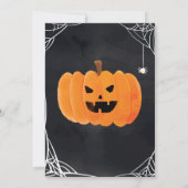 Trick or treat Halloween Party Kaart (Achterkant)