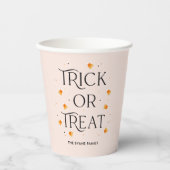 Trick or treat Halloween Party Paper Cup Papieren Bekers (Voorkant)