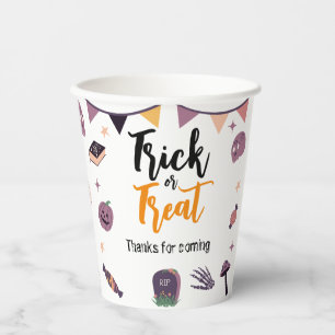 Trick or treat Halloween Party Papieren Bekers