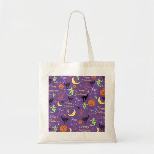 Trick or treat Halloween Pattern Tote Bag (Voorkant)