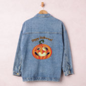 Trick or Treat Halloween Pompoen Denim Jacket (Hangar)