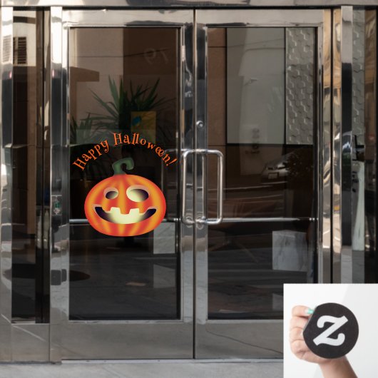 Trick or Treat Halloween Pompoen Raamsticker (Kantoordeur)