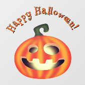 Trick or Treat Halloween Pompoen Raamsticker (Vel)