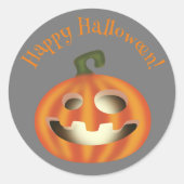 Trick or treat Halloween pompoen Ronde Sticker (Voorkant)